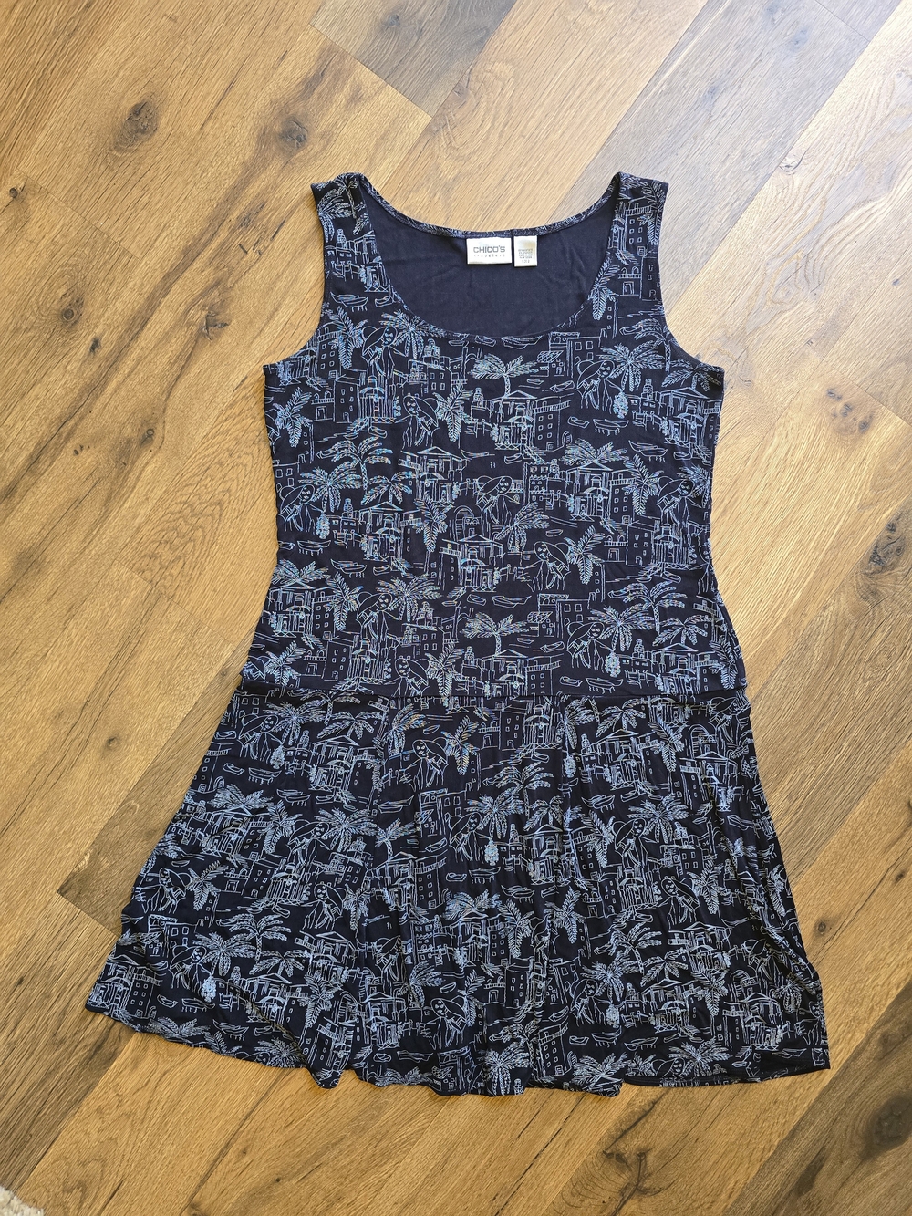 Chico's Travelers Strech Spandex Acetate Dress Wrinkle Resistant
